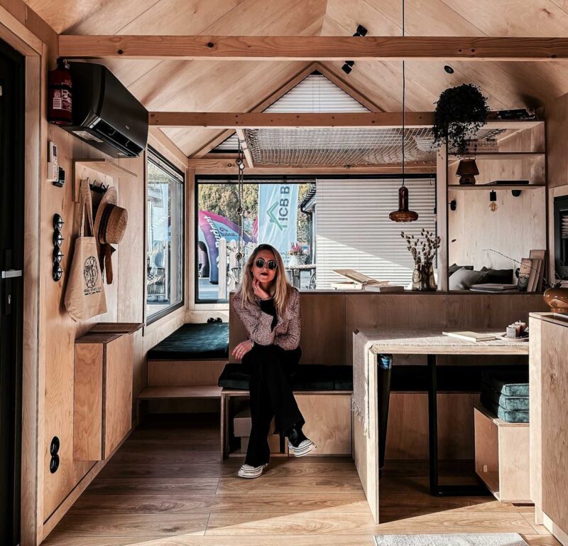 wnętrze domu modułowego